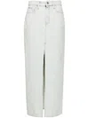 Calvin Klein Jeans Est.1978 Mid-rise Denim Midi Skirt In Blue