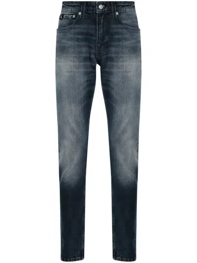 Calvin Klein Jeans Est.1978 Mid-rise Tapered-leg Jeans In Blue