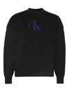 Calvin Klein Jeans Est.1978 Monogram Logo Sweater In Black