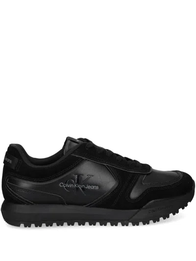 Calvin Klein Jeans Est.1978 Panelled Sneakers In Black