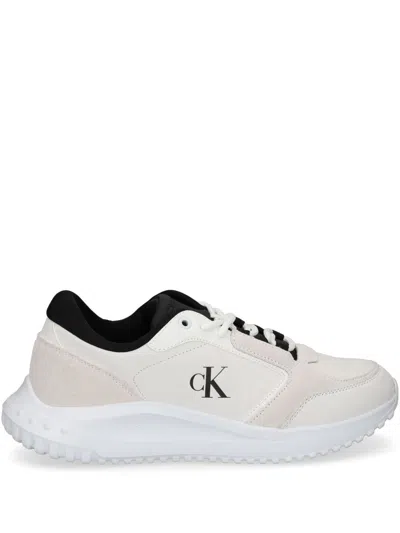 Calvin Klein Jeans Est.1978 Panelled Sneakers In White