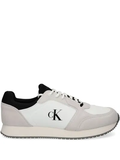 Calvin Klein Jeans Est.1978 Panelled Sneakers In White