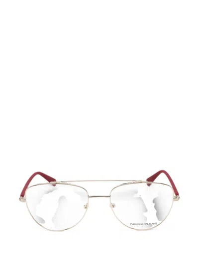 Calvin Klein Jeans Est.1978 Pilot-frame Glasses In Multi