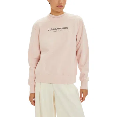 Calvin Klein Jeans Est.1978 Pink Cotton Sweater