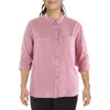 Calvin Klein Jeans Est.1978 Plus Womens Utility Collared Button-down Top In Pink