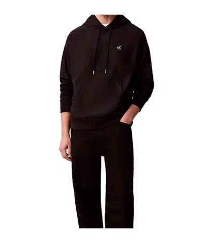 Calvin Klein Jeans Est.1978 Premium Fleece Relaxed Hoodie In Burgundy