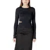 Calvin Klein Jeans Est.1978 Rayon Tops & Women's T-shirt In Black