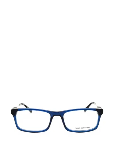 Calvin Klein Jeans Est.1978 Rectangle-frame Glasses In Gray