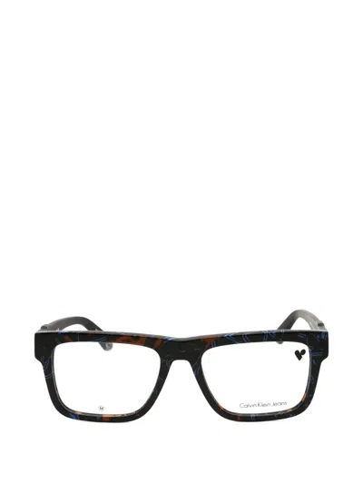 Calvin Klein Jeans Est.1978 Rectangle-frame Glasses In Black