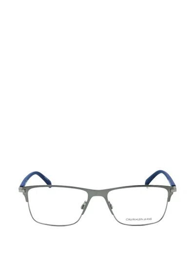 Calvin Klein Jeans Est.1978 Rectangle-frame Glasses In Transparent