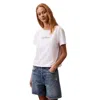 Calvin Klein Jeans Est.1978 White Recycled Cotton T-shirt In White