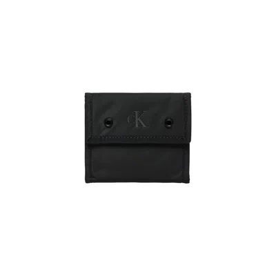 Calvin Klein Jeans Est.1978 Recycled Polyester Men's Wallet In Black