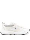 Calvin Klein Jeans Est.1978 Retro Logo-print Sneakers In Neutrals