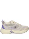 Calvin Klein Jeans Est.1978 Retro Logo-print Sneakers In Neutrals