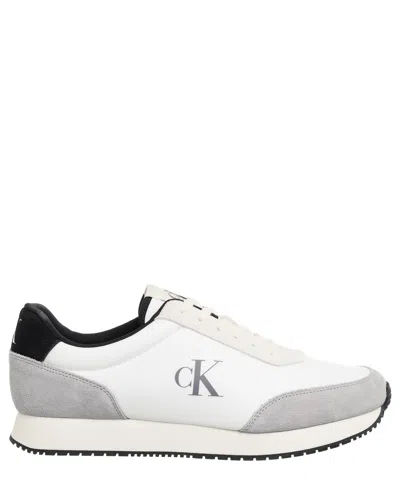 Calvin Klein Jeans Est.1978 Retro Runner Sneakers In White