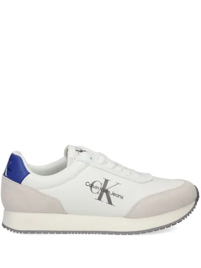 Calvin Klein Jeans Est.1978 Retro Runner Sneakers In White