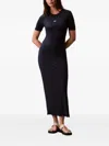 Calvin Klein Jeans Est.1978 Ribbed Midi Dress In Blue