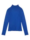 Calvin Klein Jeans Est.1978 Ribbed Turtleneck Sweater In Blue