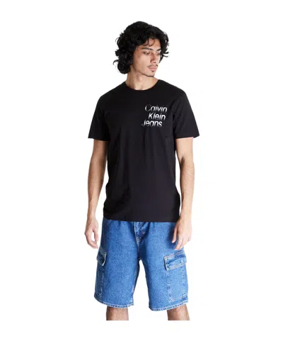 Calvin Klein Jeans Est.1978 Round-necked T-shirt In Black