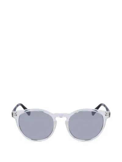 Calvin Klein Jeans Est.1978 Round-frame Sunglasses In White