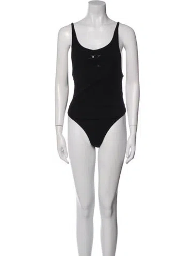 Pre-owned Calvin Klein Jeans Est.1978 Scoop Neck Sleeveless Bodysuit In Black