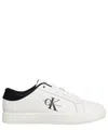 Calvin Klein Jeans Est.1978 Classic Cupsole Sneakers In White And Black In White
