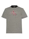 Calvin Klein Jeans Est.1978 Striped Logo T-shirt In Multi