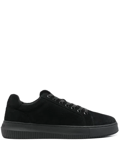 Calvin Klein Jeans Est.1978 Suede Sneakers In Black