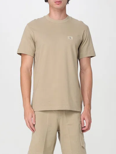 Calvin Klein Jeans Est.1978 T-shirt Calvin Klein Jeans Men Color Kaki In Nude