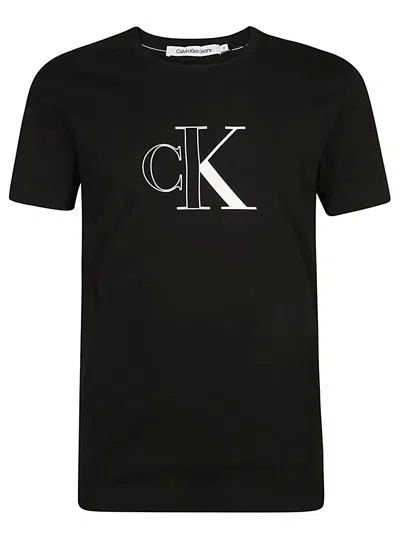 Calvin Klein Jeans Est.1978 T-shirt Manica Corta Girocollo In Black