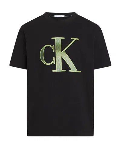 Calvin Klein Jeans Est.1978 T-shirt With Round Neck And Short Sleeves In Black