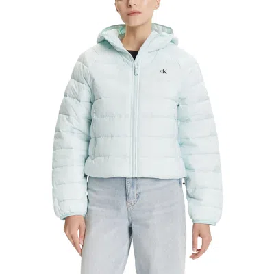 Calvin Klein Jeans Est.1978 Turquoise Polyamide Shell Jacket In Blue