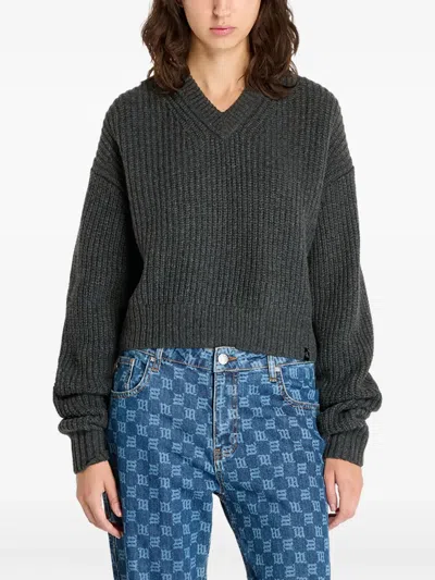 Calvin Klein Jeans Est.1978 V-neck Sweater In Brown