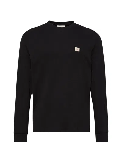 Calvin Klein Jeans Est.1978 Waffle Logo T-shirt In Black