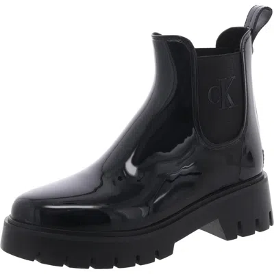 Calvin Klein Jeans Est.1978 Wende Womens Slip-on Lugged Booties In Black
