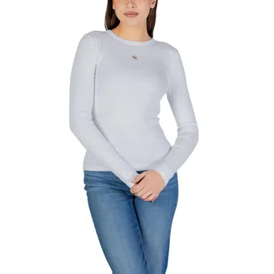 Calvin Klein Jeans Est.1978 White Cotton Long Sleeve T-shirt