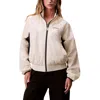 Calvin Klein Jeans Est.1978 White Polypropylene Shell Jacket In Neutral