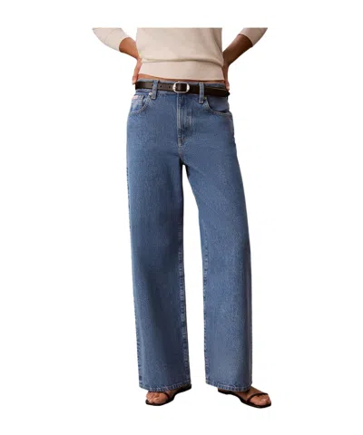 Calvin Klein Jeans Est.1978 Wide Leg Jeans In Blue