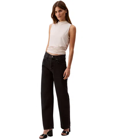 CALVIN KLEIN JEANS EST.1978 WOMEN'S 90S LOOSE-FIT RIGID JEANS