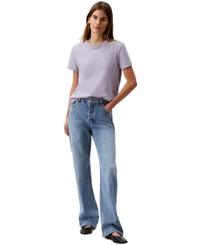 Calvin Klein Jeans Est.1978 Women's 90s Straight-leg Stretch Jeans In Blue Stone