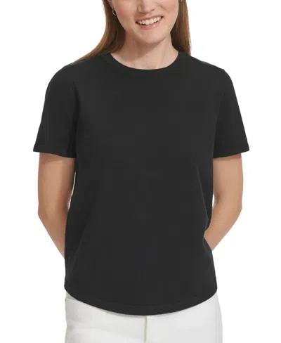 Calvin Klein Jeans Est.1978 Women's Cotton Crewneck Short-sleeve T-shirt In Black