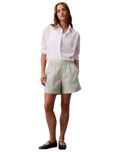 Calvin Klein Jeans Est.1978 Women's Cotton Poplin Boxer Shorts