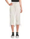 Calvin Klein Jeans Est.1978 Women's Drawstring Capri Pants In Birch