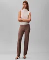 Calvin Klein Jeans Est.1978 Women's Half Milano Slim Pants In Neutral