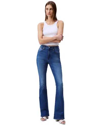 Calvin Klein Jeans Est.1978 Women's High-rise Flare Stretch Jeans In Lapis