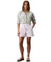 Calvin Klein Jeans Est.1978 Women's High Rise Tie Waist Denim Shorts