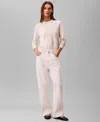 Calvin Klein Jeans Est.1978 Women's Monogram Logo Sweater In Pink