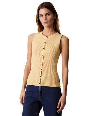 Calvin Klein Jeans Est.1978 Women's Smooth Cotton Rib Sweater Tank
