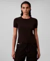 Calvin Klein Jeans Est.1978 Women's Tech Knit Slim Fit T-shirt In Black