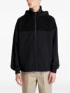 Calvin Klein Jeans Est.1978 Zip-up Hooded Jacket In Black